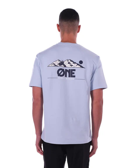 ØNE First Movers T-SHIRT BABY BLUE - MOUNTAIN BACKPIECE