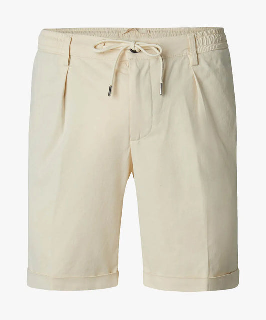Profuomo beige sportcord shorts PPVQ10028A