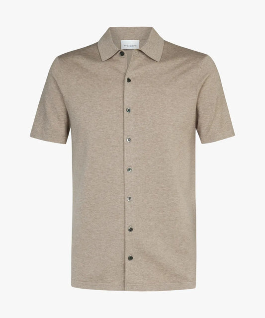 Profuomo beige mélange luxe polo PPVJ10022D